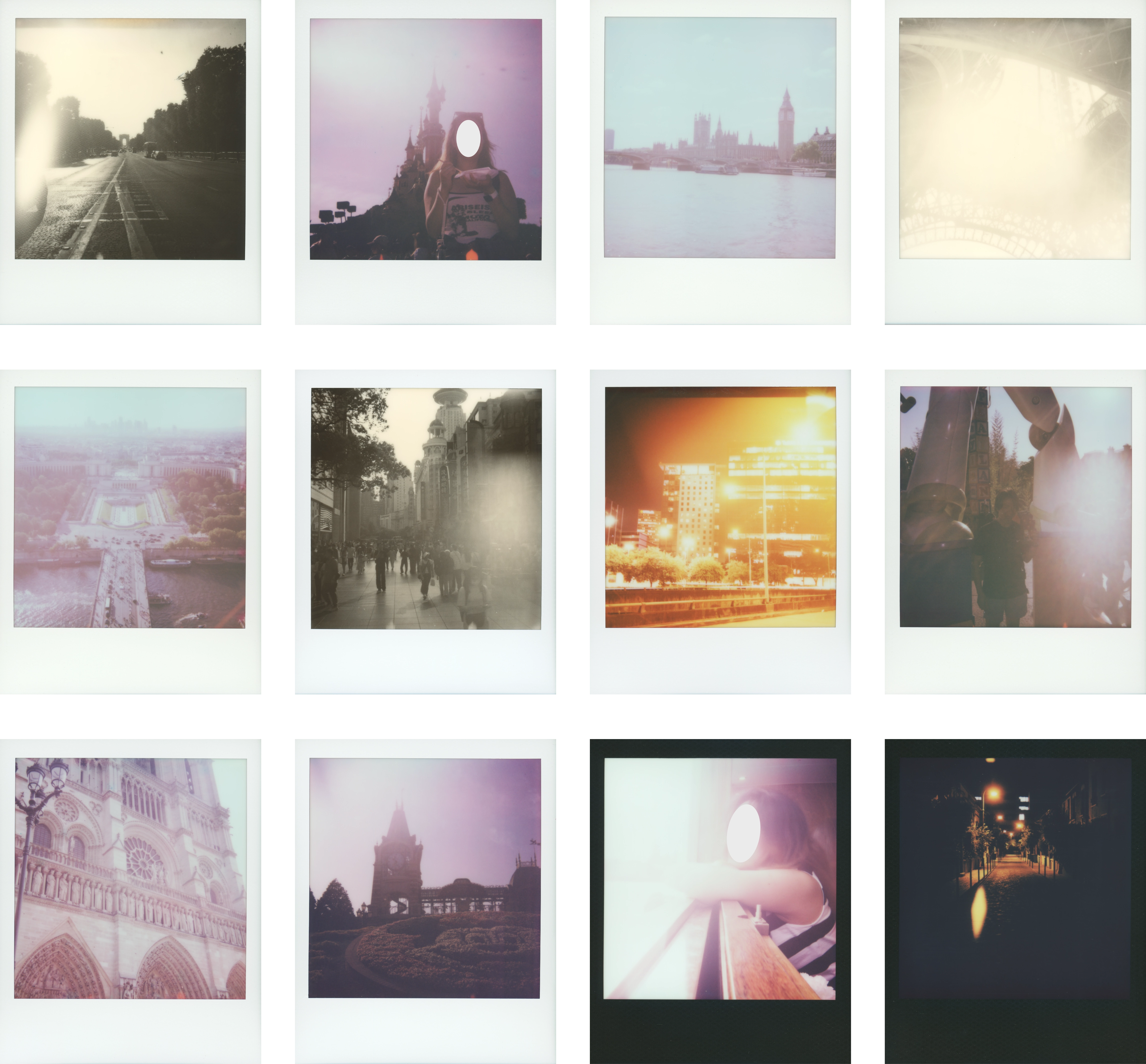 12 example images showing flaring from the Flip
