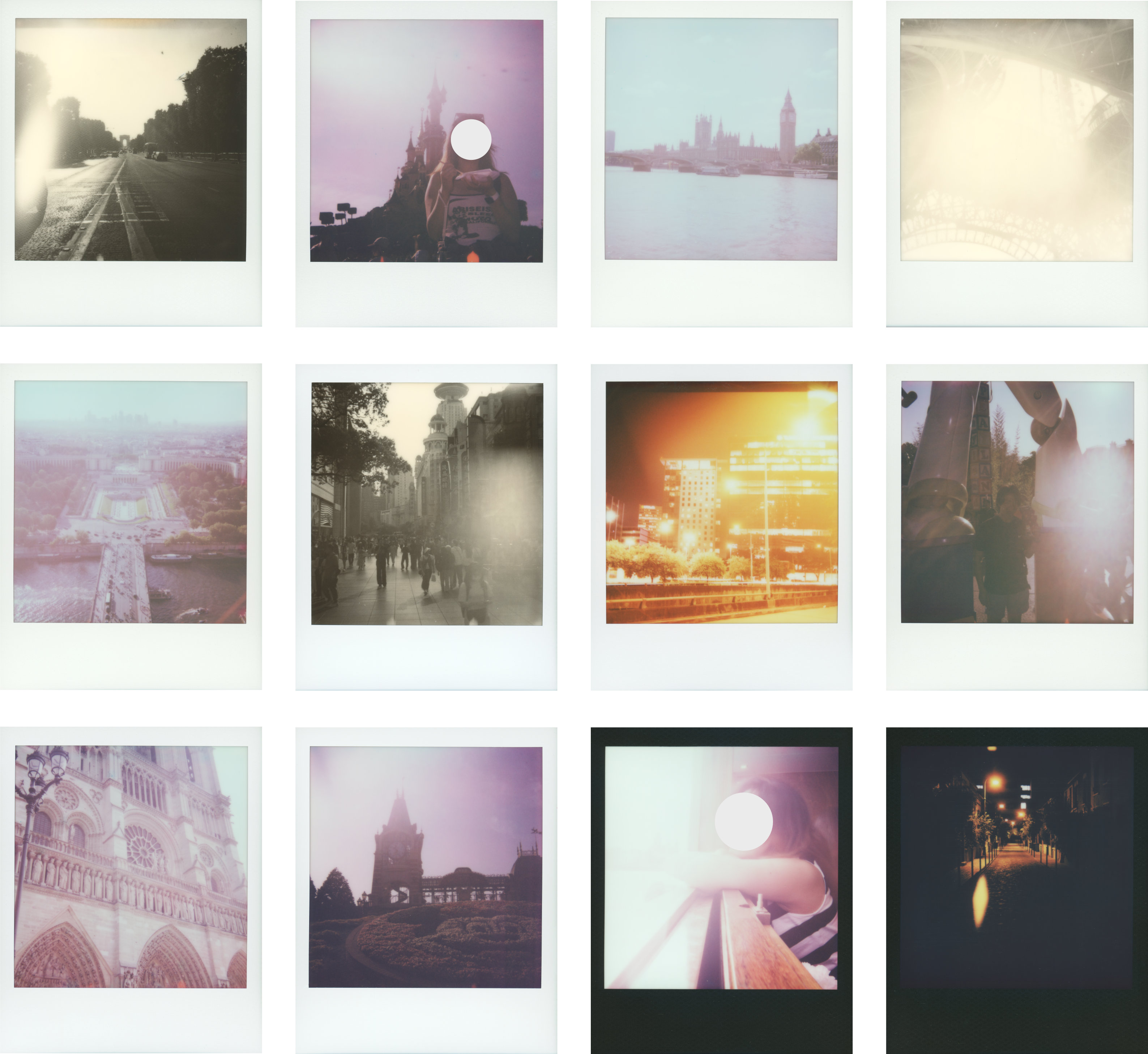 12 example images showing flaring from the Flip